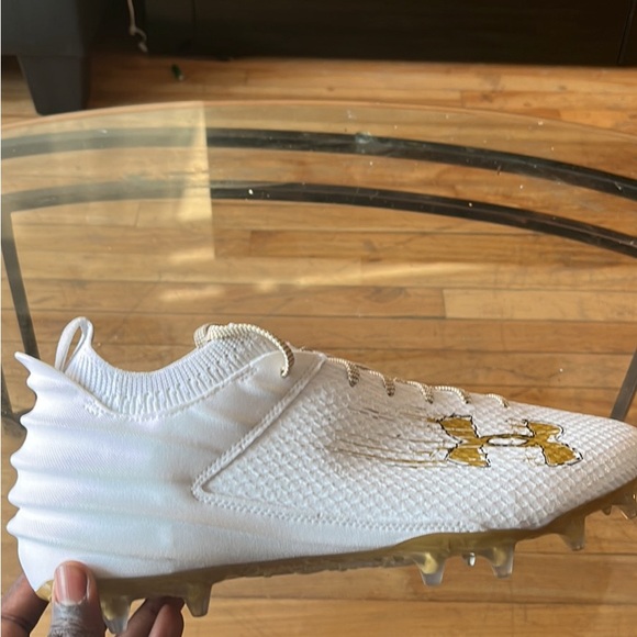 Under armour football cleats blur smoke size 14 us men’s - Picture 2 of 4